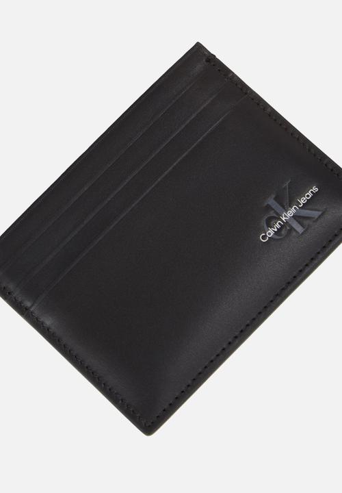 Calvin Klein - Mono Logo Card Case - Na Black