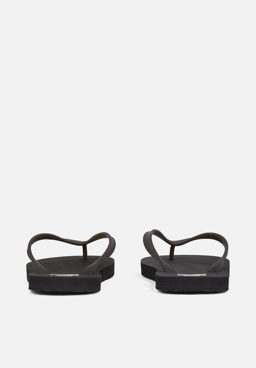Calvin Klein - Beach sandal transparent tpu - black/bright white