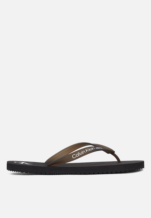 Calvin Klein - Beach sandal transparent tpu - black/bright white