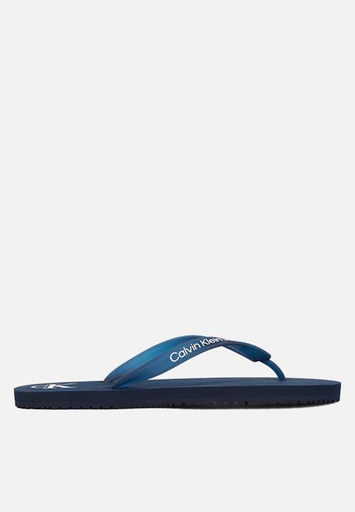 Calvin Klein - Beach sandal transparent tpu - calvin navy/bright white
