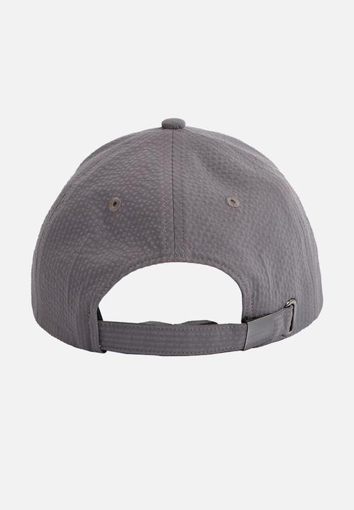 Calvin Klein - Seersucker Patch Bb Cap - Volcanic Glass