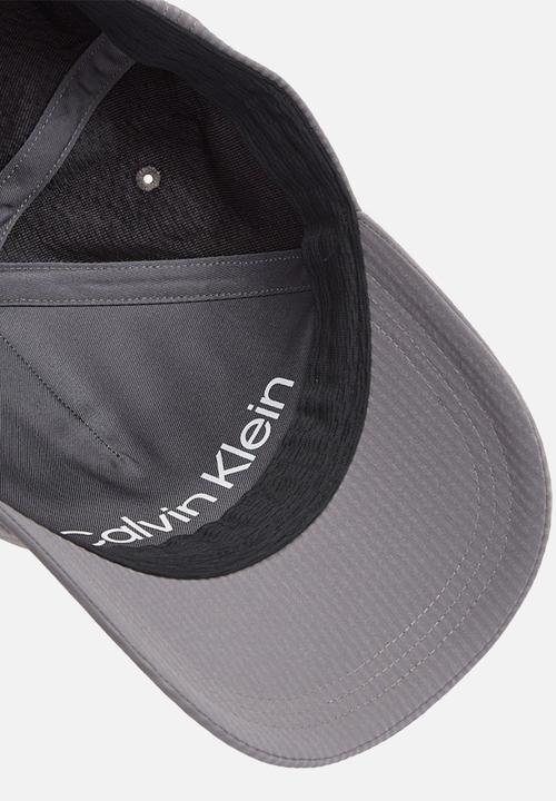 Calvin Klein - Seersucker Patch Bb Cap - Volcanic Glass