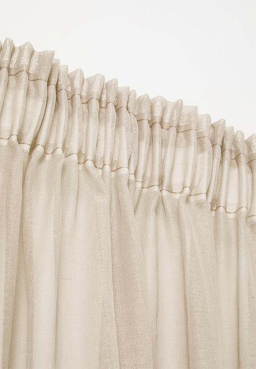 Sixth Floor - Spectra sheer Taped Curtain - natural