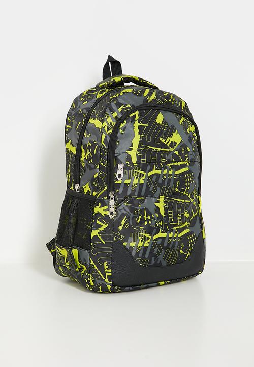 Pop Candy - 3 piece backpack set - black/bamboo green