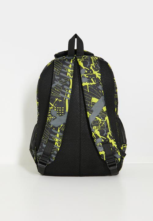 Pop Candy - 3 piece backpack set - black/bamboo green