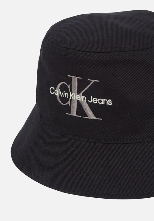 Calvin Klein - Mono Logo Embro Bucket Hat - Black