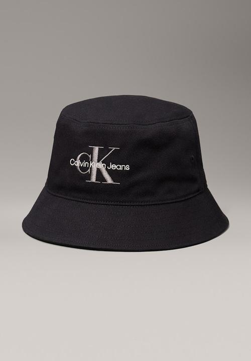 Calvin Klein - Mono Logo Embro Bucket Hat - Black