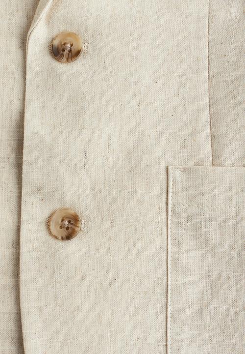 H&M - Linen-blend jacket - light beige