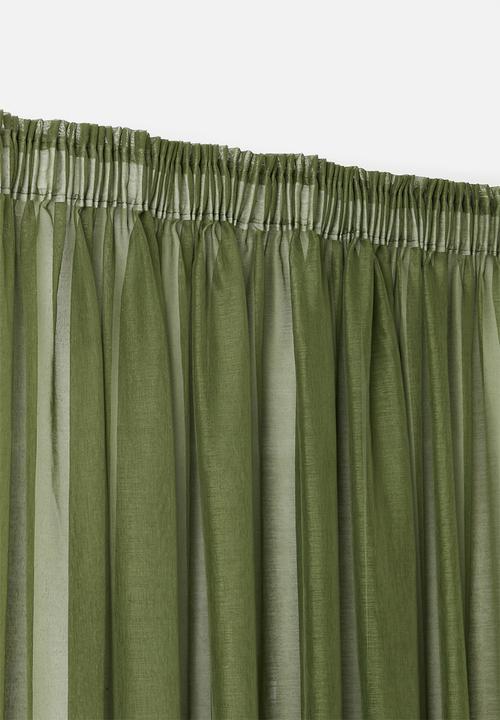 Sixth Floor - Spectra sheer Taped Curtain - Fatigue