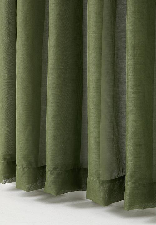 Sixth Floor - Spectra sheer Taped Curtain - Fatigue