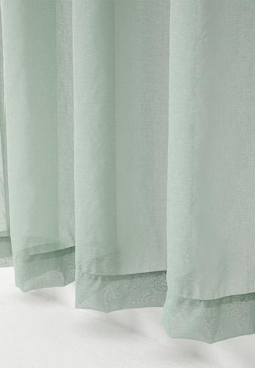 Sixth Floor - Spectra sheer Eyelet Curtain - Sage