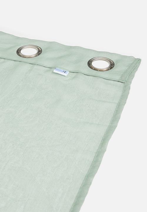 Sixth Floor - Spectra sheer Eyelet Curtain - Sage