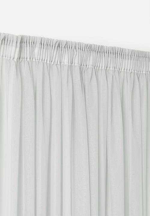 Sixth Floor - Spectra sheer Taped Curtain - Soft Grey