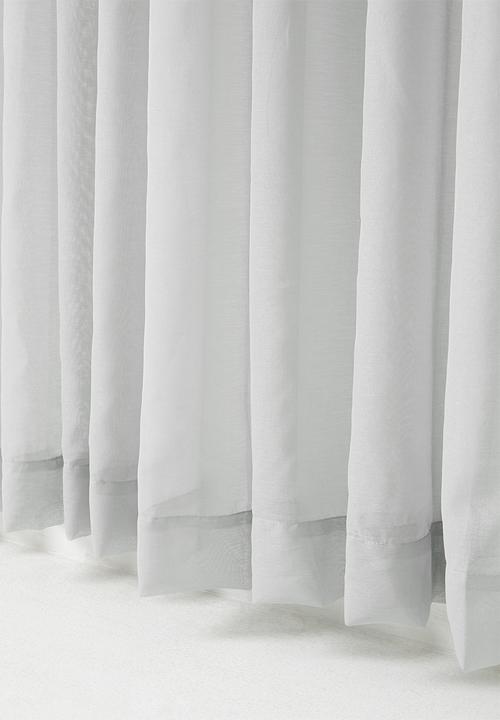 Sixth Floor - Spectra sheer Taped Curtain - Soft Grey