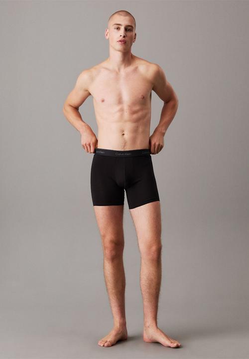 Calvin Klein - Boxer Brief 3Pk - Black W/ Black Wb