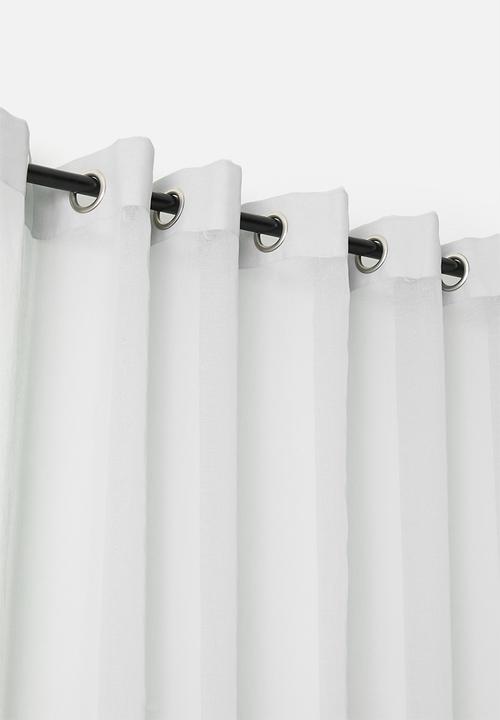 Sixth Floor - Spectra sheer Eyelet Curtain - Soft Grey