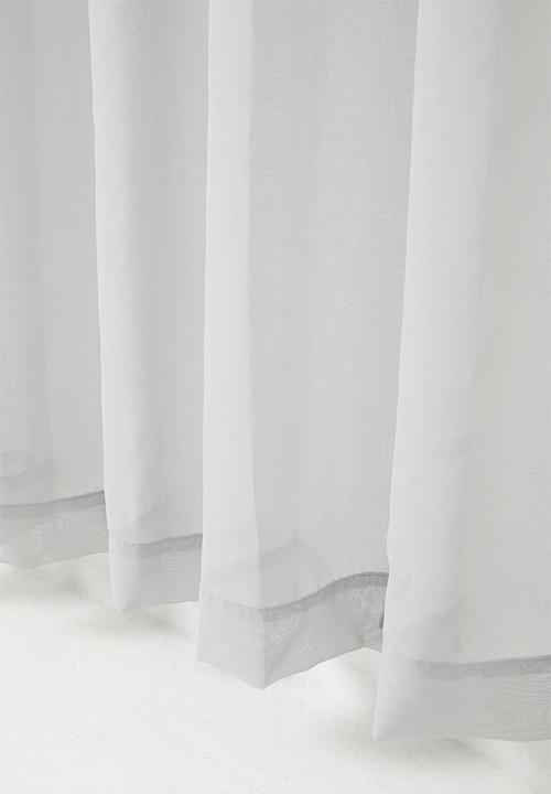 Sixth Floor - Spectra sheer Eyelet Curtain - Soft Grey