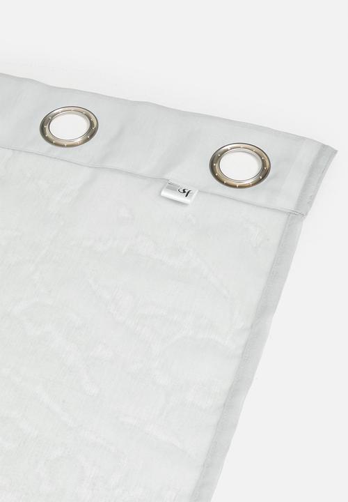 Sixth Floor - Spectra sheer Eyelet Curtain - Soft Grey