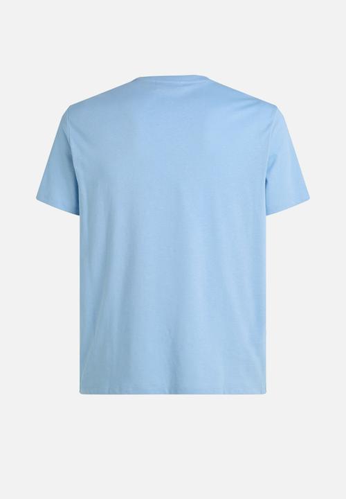 Calvin Klein - Ss Smooth Cttn Solid Crewnk Tee - Well Water