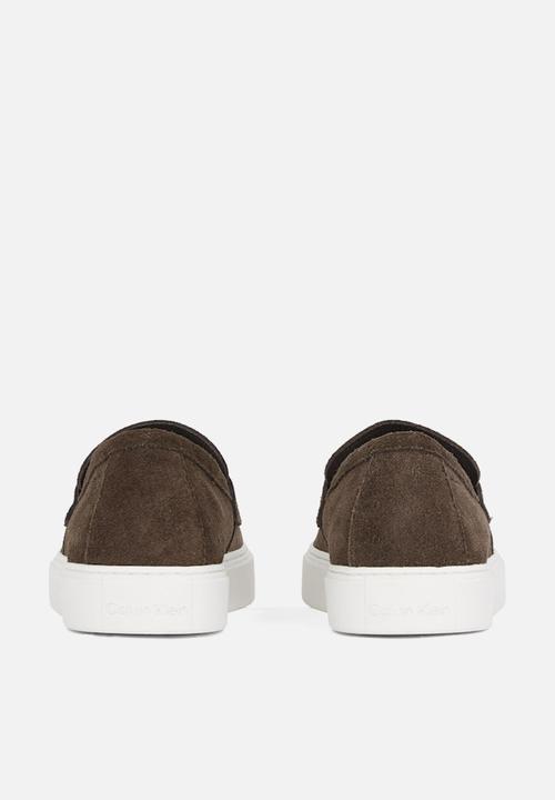 Calvin Klein - MOCCASIN SUE UNLINED- Rocky Brown