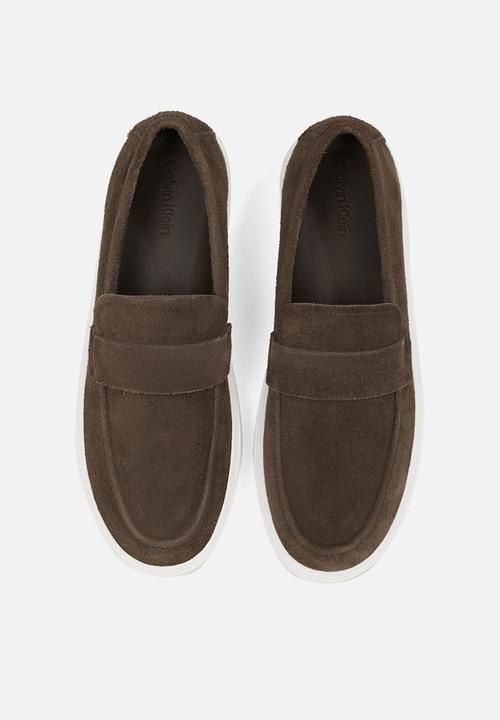 Calvin Klein - MOCCASIN SUE UNLINED- Rocky Brown