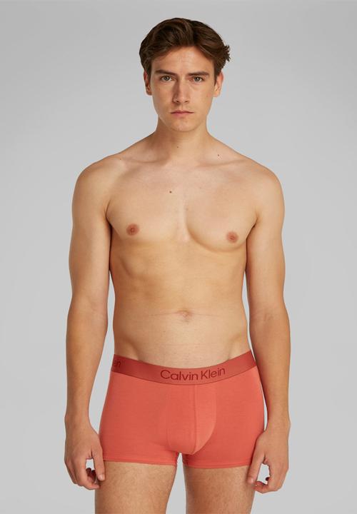 Calvin Klein - Trunk 3 Pack - Saltwater, Gr Heather, Dark Fuchsia