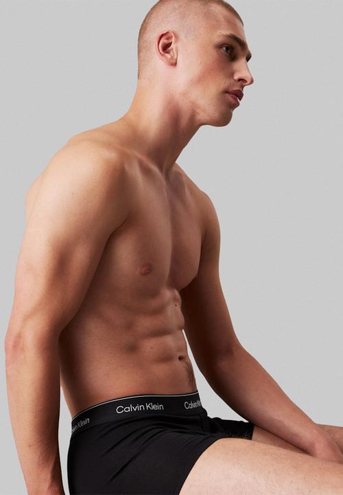 Calvin Klein - Trunk 3 Pack - B- White, Beau Blue, Leafy Fun Lgs