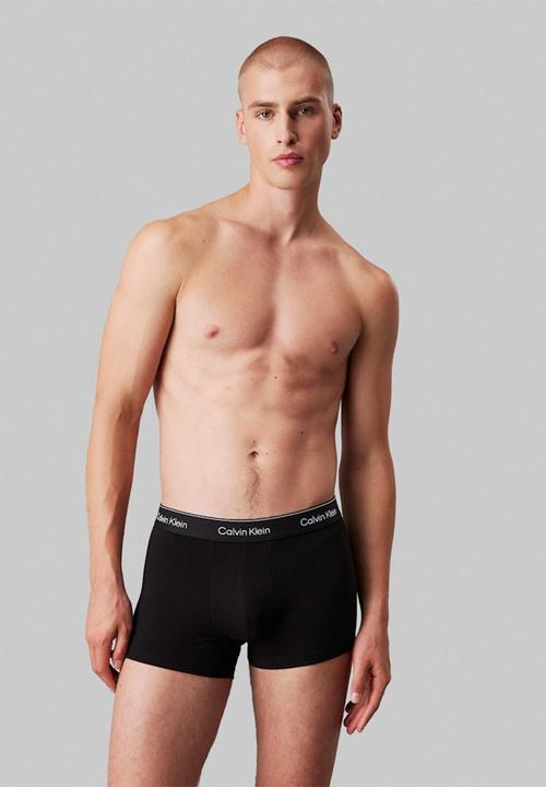 Calvin Klein - Trunk 3 Pack - B- White, Beau Blue, Leafy Fun Lgs