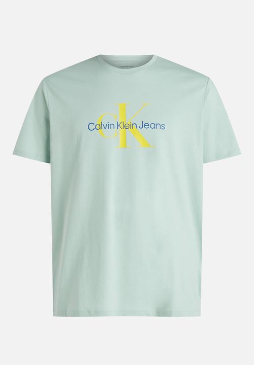 Calvin Klein - Ss Hero Monologo Tee 30S - Harbor Gray