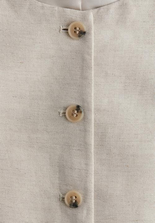 H&M - Long suit waistcoat -  light beige 