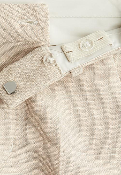 H&M - Linen-blend suit trousers - light beige