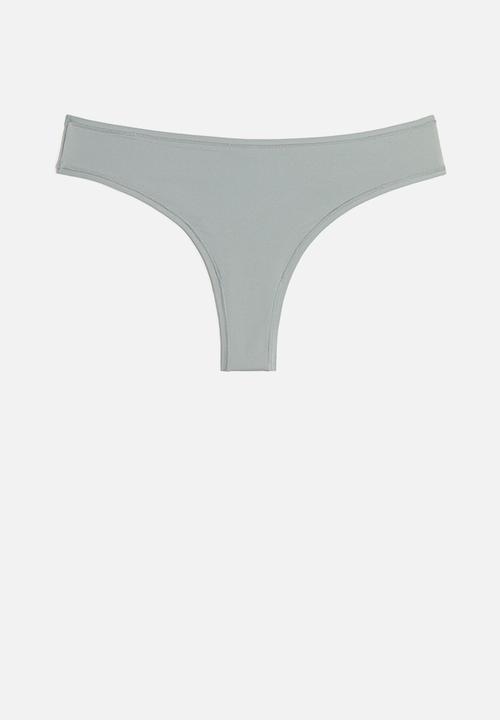 H&M - 3 pack microfibre brazilian briefs - multi
