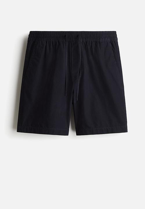 H&M - Regular fit canvas shorts - navy blue 