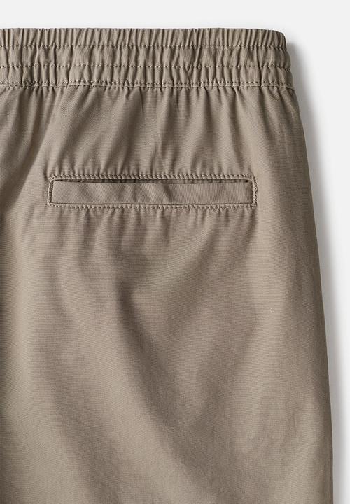 H&M - Regular fit canvas shorts - dark beige