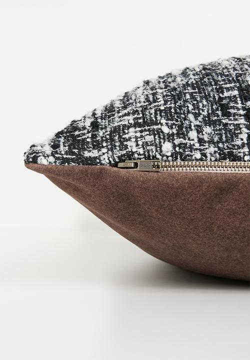Hertex Fabrics - Clarisse Cushion Cover - Ebony