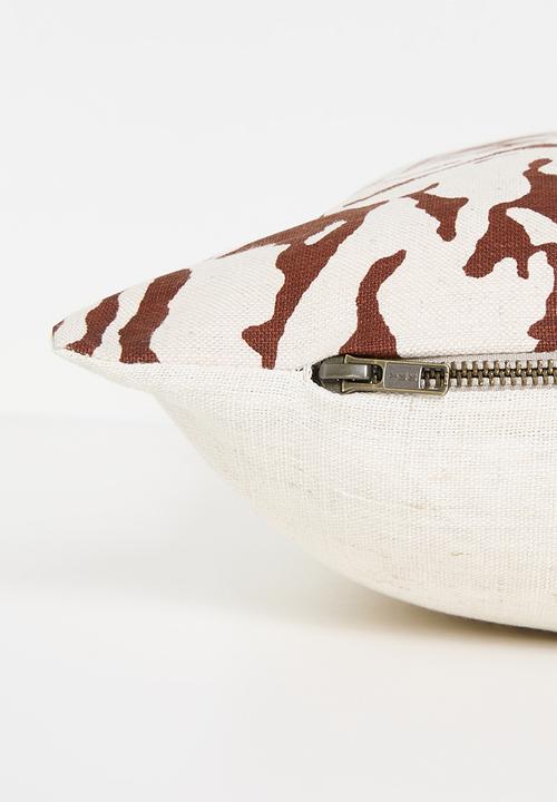 Hertex Fabrics - Quagga cushion cover - Rust