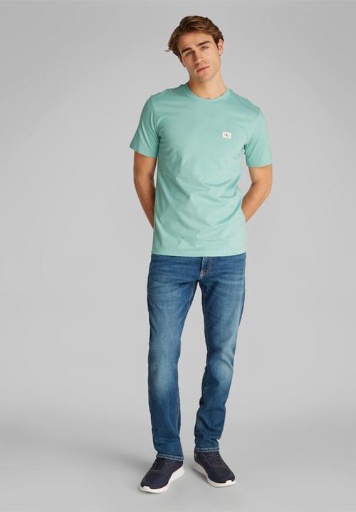 Calvin Klein - Woven Label Regular Tee - Fresh Mint