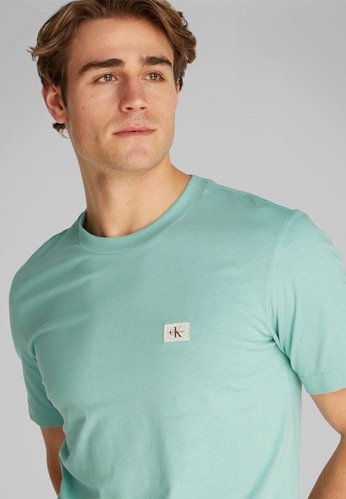 Calvin Klein - Woven Label Regular Tee - Fresh Mint