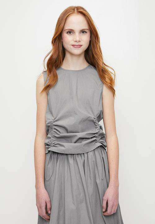 Pop Candy - Draw cord top & bubble skirt - silver chalice