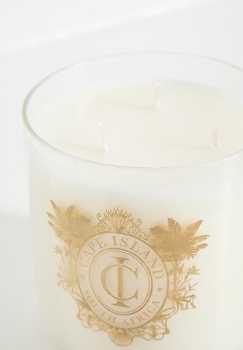CAPE ISLAND - Black gold large candle