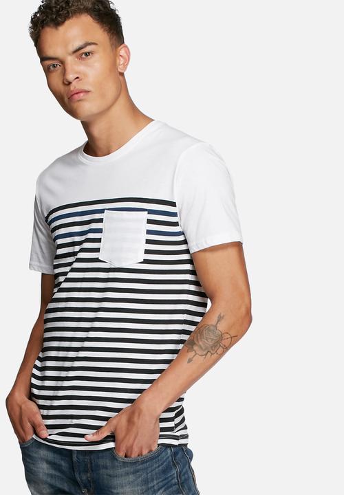Only & Sons - Striped fitted tee