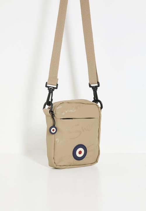 Ben Sherman - Compact Crossbody Wax Plastisol - Stone
