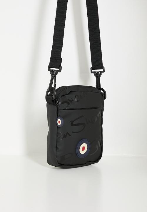 Ben Sherman - Compact Crossbody Wax Plastisol - Black