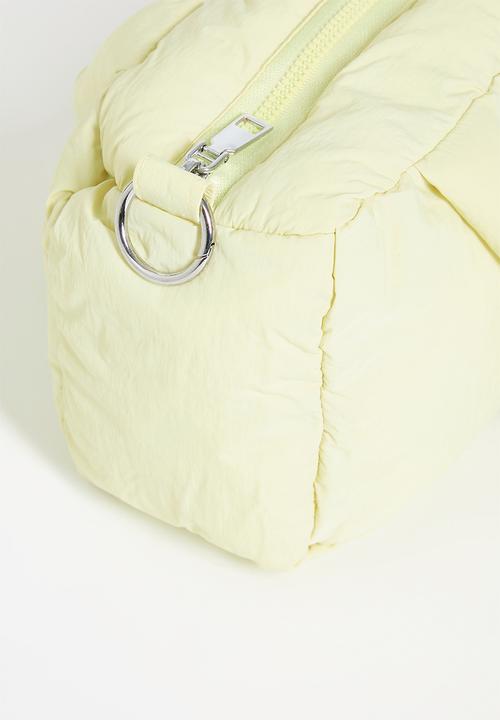 Pop Candy - Mini padded duffel bag with padded detachable strap - pale yellow