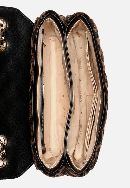 GUESS - Giully ii 2 comp cnvrtble flap - black
