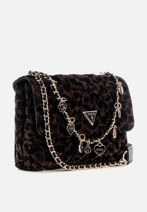 GUESS - Giully ii 2 comp cnvrtble flap - black