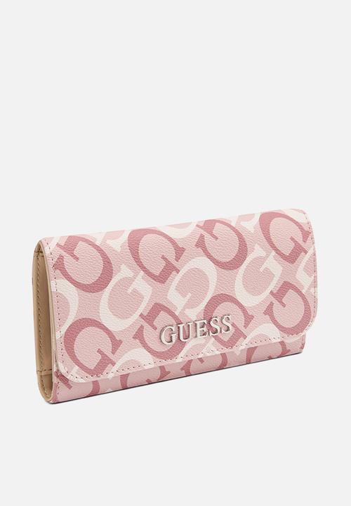 GUESS - Abbas slg slim clutch - pink
