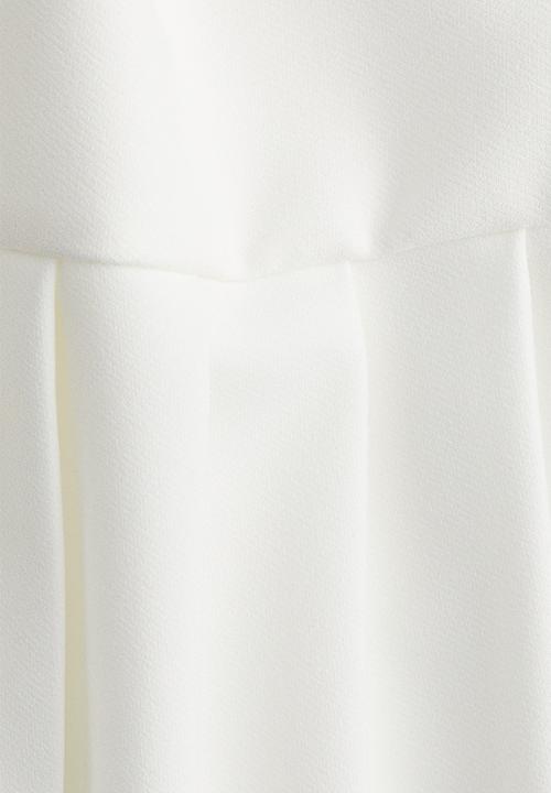 H&M - Pleated mini skirt - white