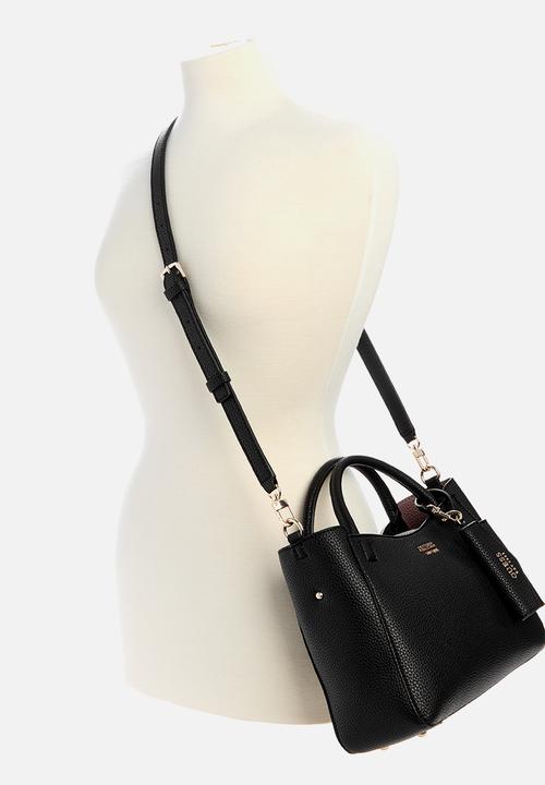 GUESS - Brento sml girlfriend satchel bag - black