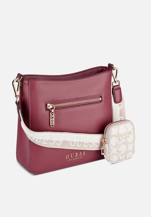 GUESS - Baxian crossbody bag - burgundy